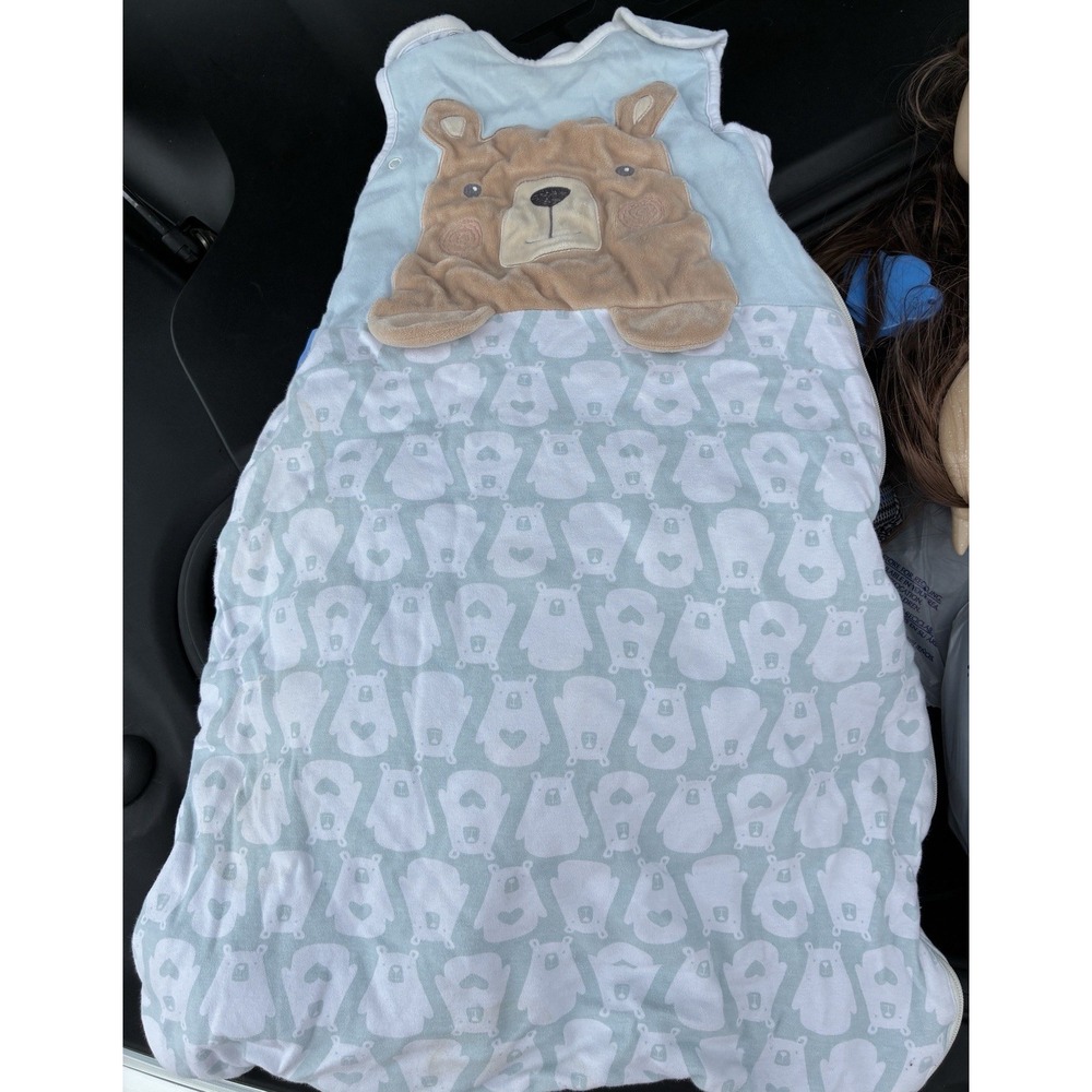 Grobag Baby Sleep Bag 0–6 Months (8 lbs 13 Oz) 100% Cotton Sleeveless Zip Bear